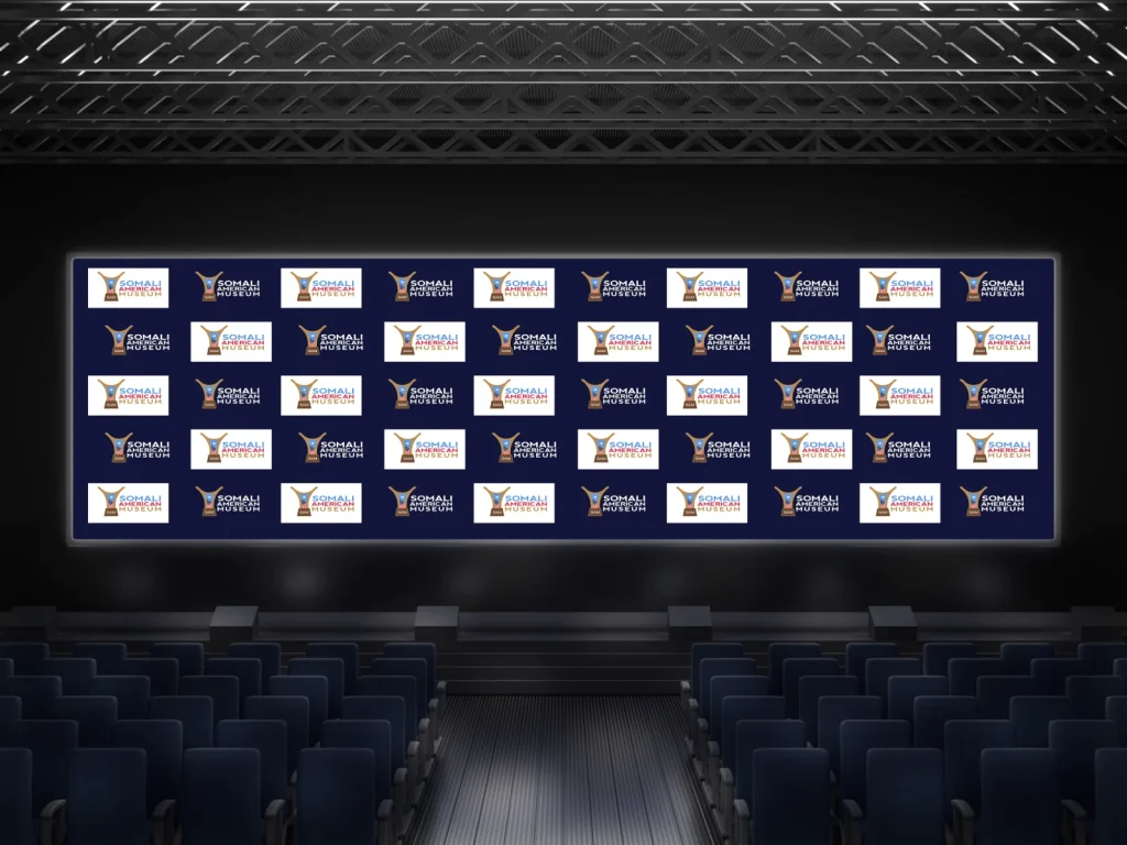 Conference screen banner
