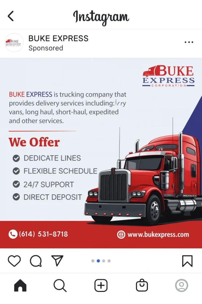 Buke Express Instagram post