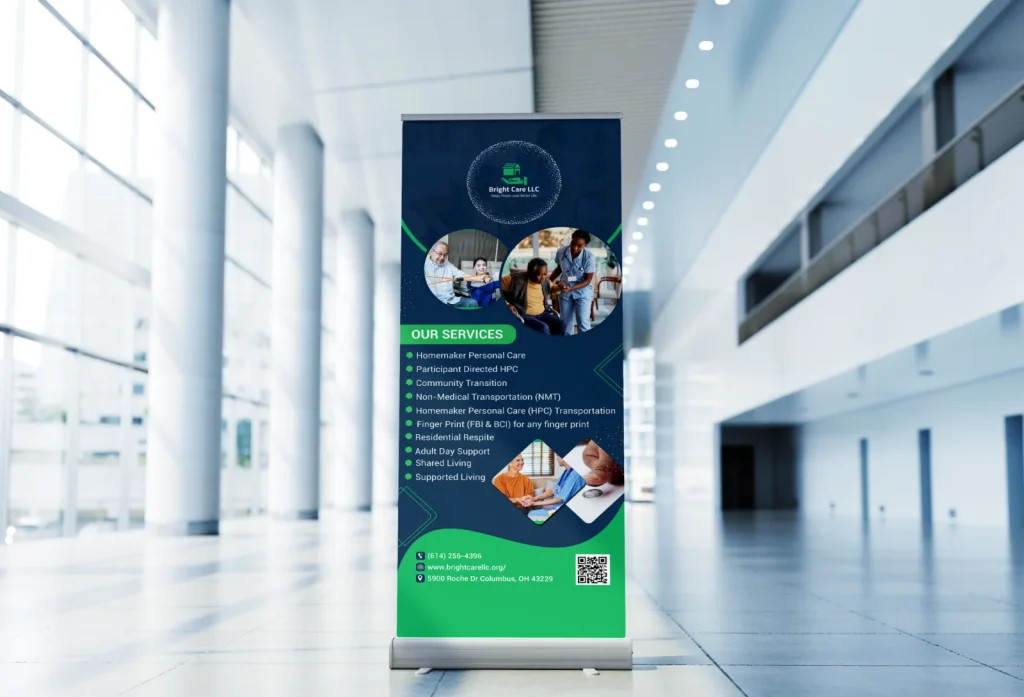 Roll-up stand banner